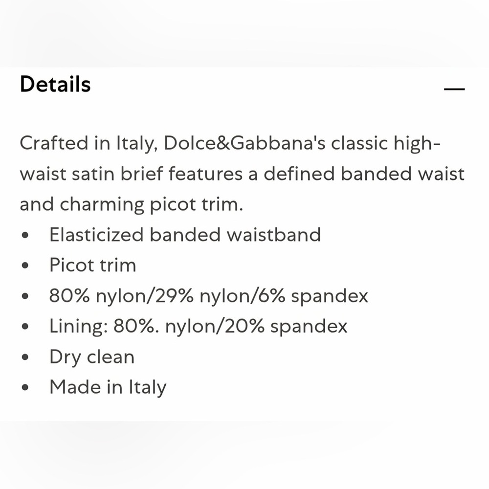 Dolce & Gabbana Black Panties - Picture 4 of 6